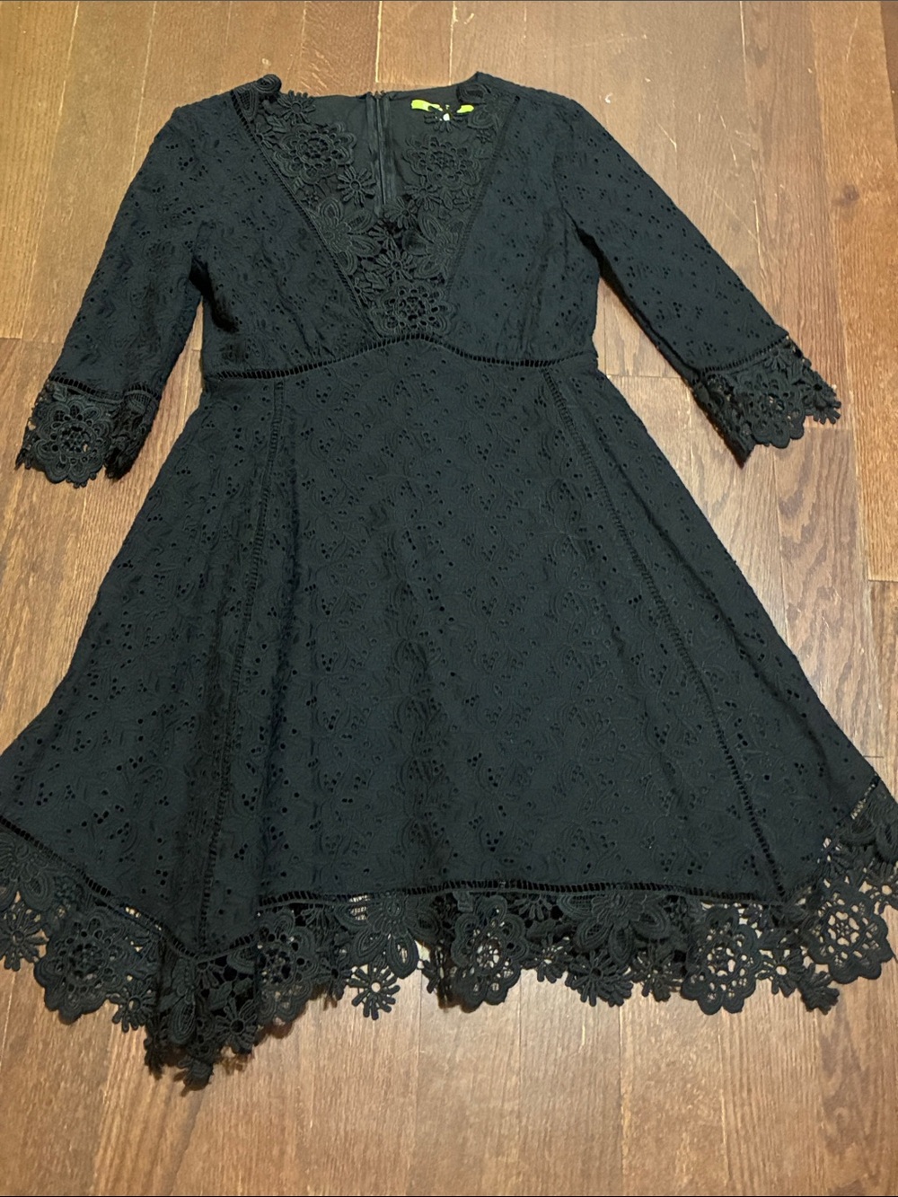 Black Lace Fit & Flare  Dress -